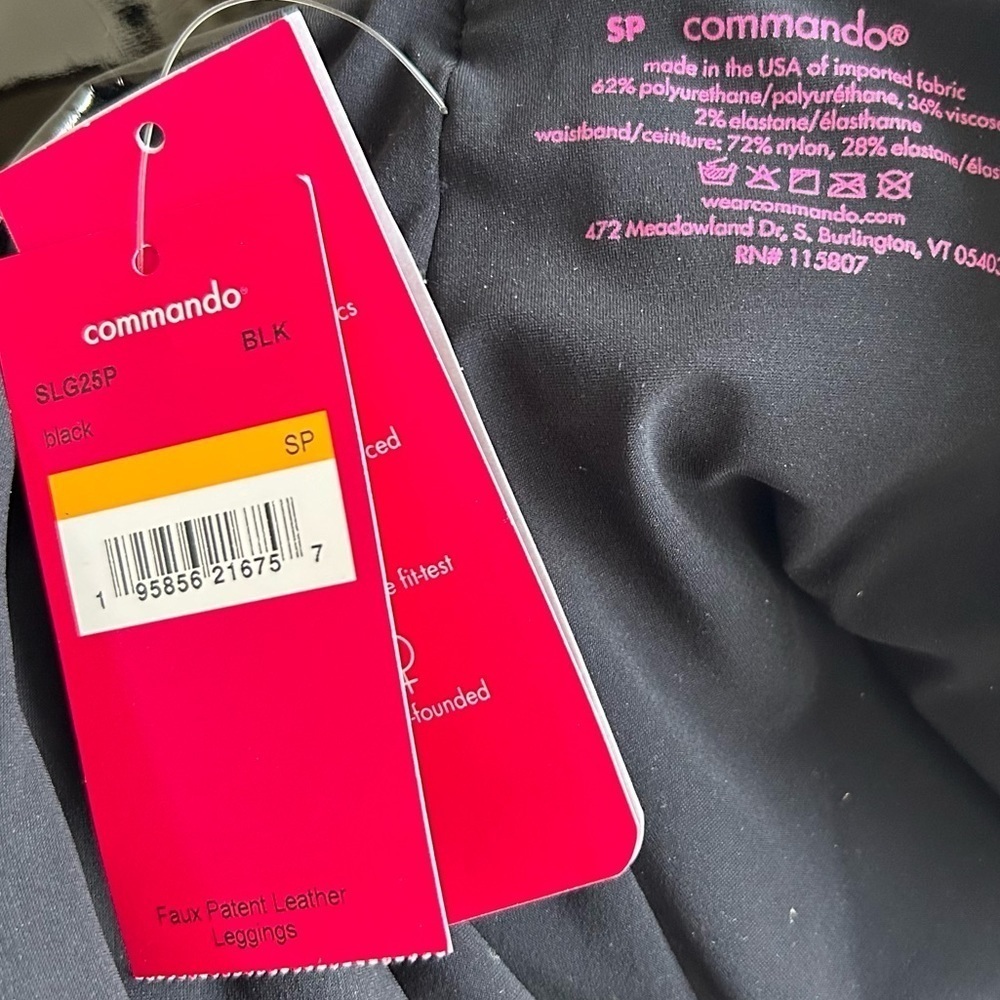 NWT Commando High Shine Perfect Control Faux Patent Leather Leggings Size SP - Picture 14 of 16